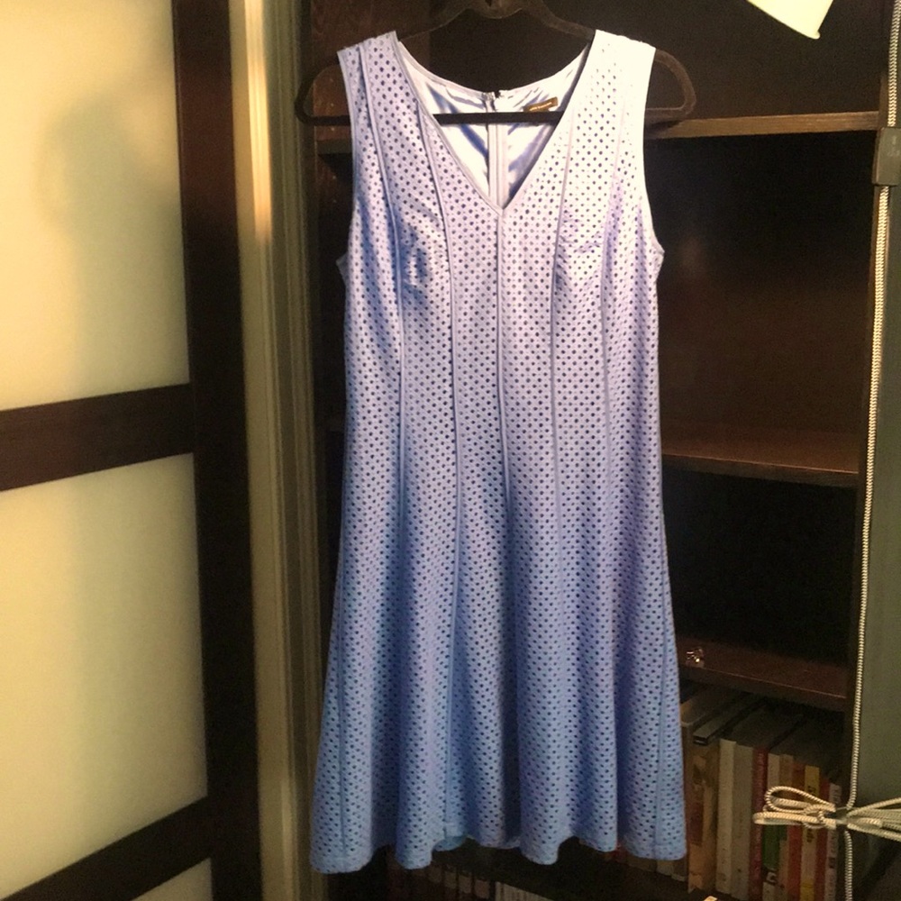 Sleeveless blue dress